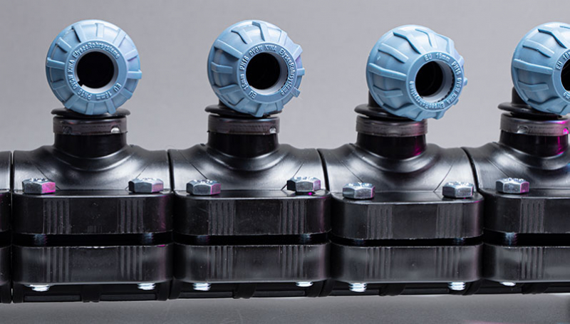 Poolheizung -  6- Fach Verteiler System